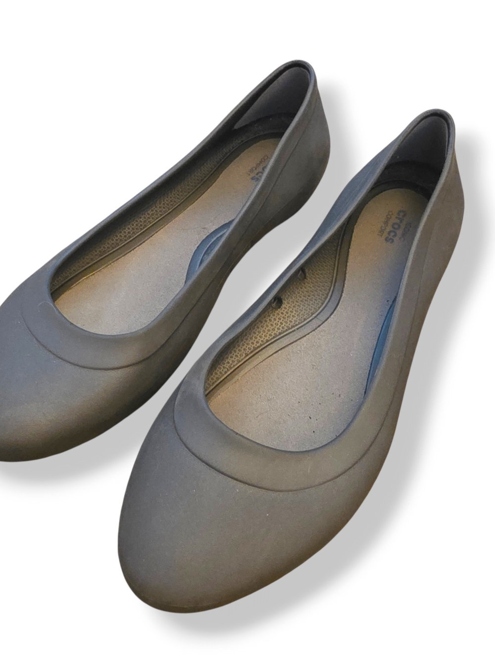 Crocs Women's Gray Ballet Flat - Size 10